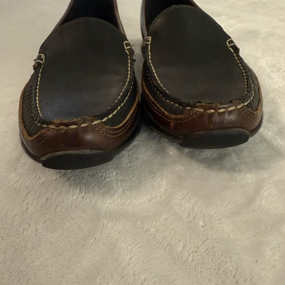 Allen Edmonds Boulder Venetian Driving Moccasin Loafer Black Brown Mens 11 - Picture 8 of 11